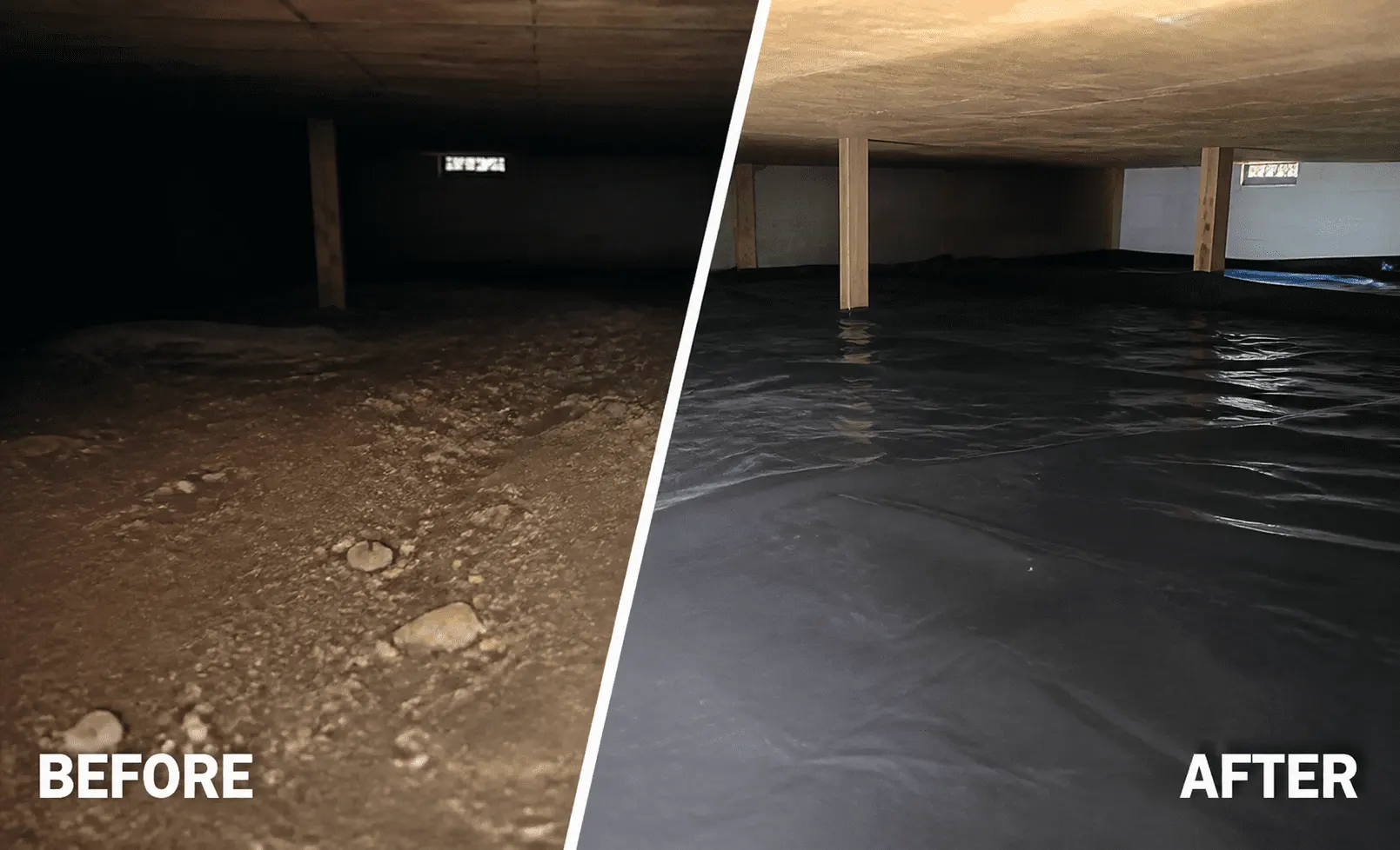 Gallery - Crawl Space Cleaning Before After