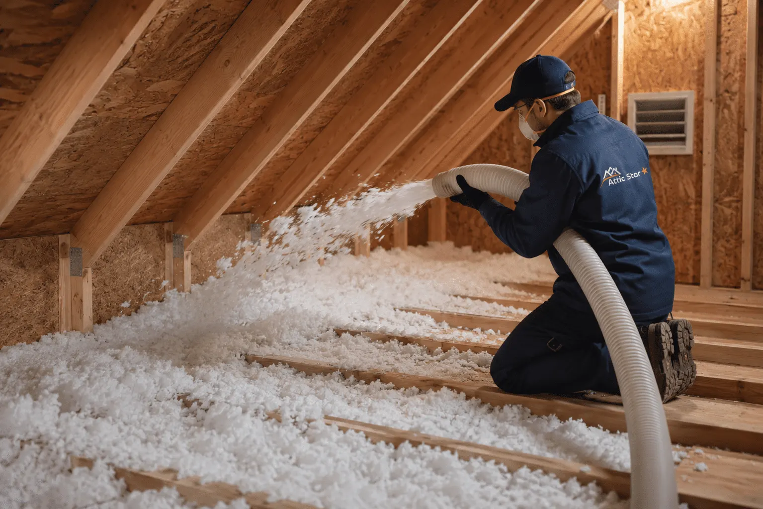 Insulation Removal and Replacement attic blown-in insulation