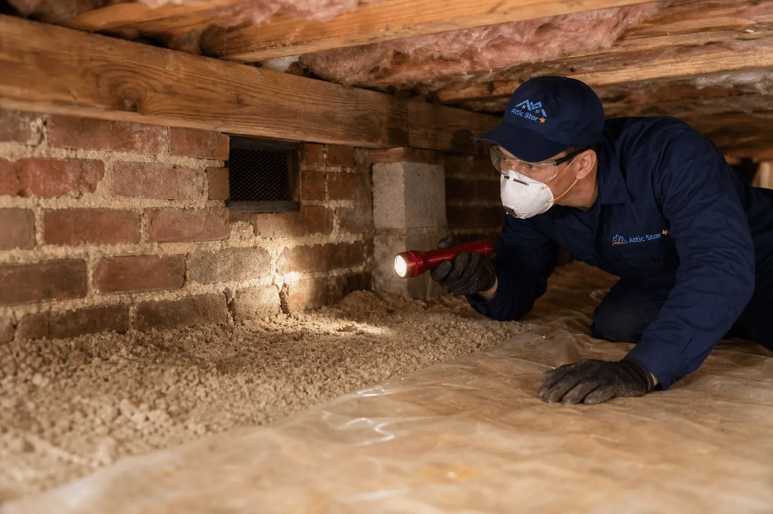 crawl space cleaning and sanitize