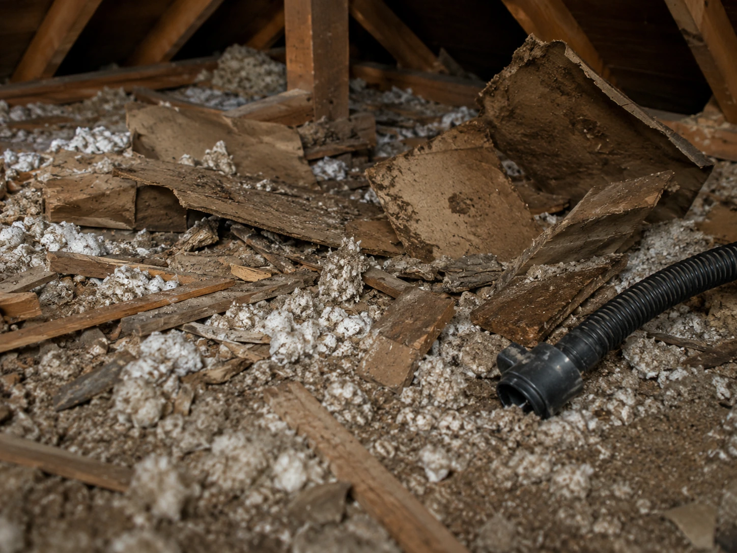 Document Heavy Attic Debris Before Removal