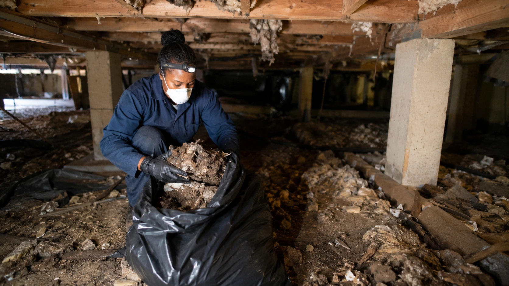 Inspect Attic Trap and Rodent Activity Near Vent Pipe